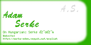 adam serke business card